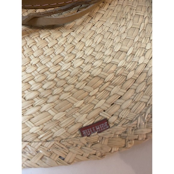 Bullhide Because Of You Western Cowboy Straw Hat Size L Natural 3.5” Brim - Picture 8 of 8